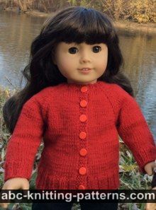 American Girl Doll Winter Nights Cardigan