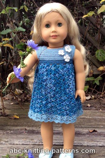 Summer Stream Dress for 18-inch Doll