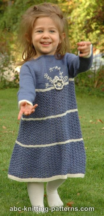 Blue Porcelain Girl’s Lace Dress