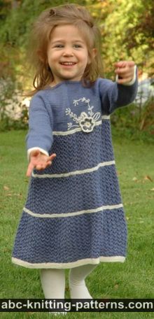 Blue Porcelain Girl’s Lace Dress