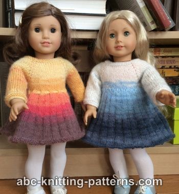 Pleated Skirt Dress for 18-inch Doll