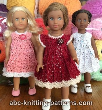 Mini American Girl Doll Post Stitch Dress