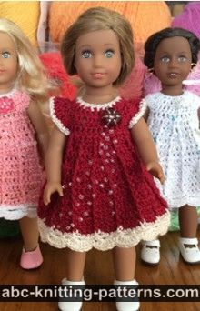 Mini American Girl Doll Post Stitch Dress