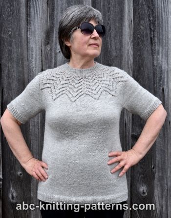 Starburst Lace Yoke Sweater