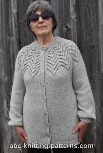 Starburst Lace Yoke Cardigan