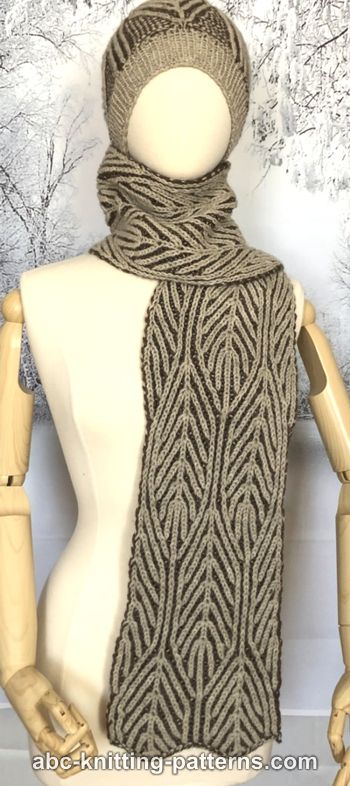 Winter Woods Brioche Scarf