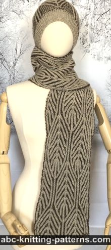 Winter Woods Brioche Scarf