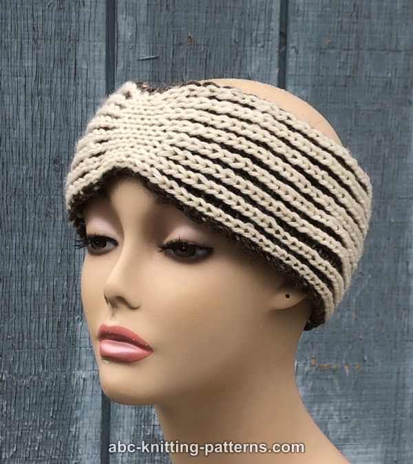 ABC Knitting Patterns - Reversible Brioche Headband