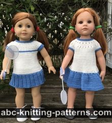 Two Tennis Dresses for 18-inch Dolls