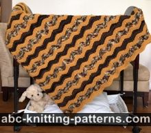 Chevron Baby Blanket or Lap Afghan