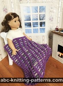 Stripey Doll Blanket