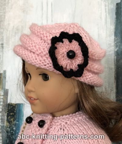 Vintage Pillbox Hat for 18-inch Doll