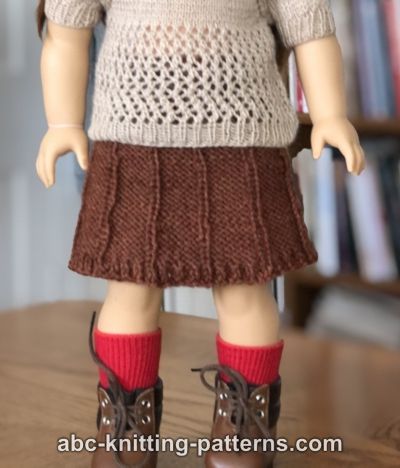 American Girl Doll Faux-Pleat Skirt