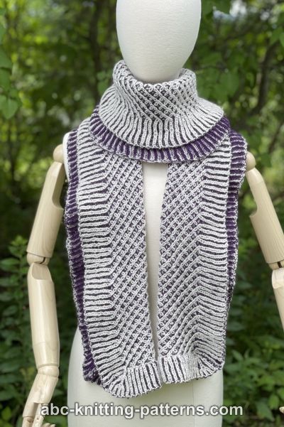 Crystal Lattice Brioche Stole