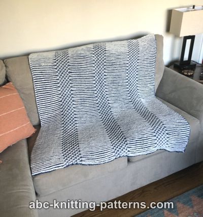 Lattice Brioche Blanket or Lapghan