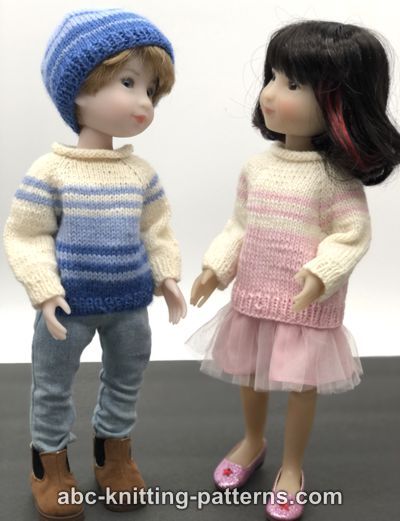 Aspen Vibes Sweater and Hat for 14-inch Dolls