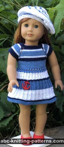 Summer in the Hamptons Dress for 18-inch Dolls