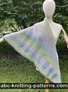 Cityscape Brioche Shawl Free Knitting Pattern