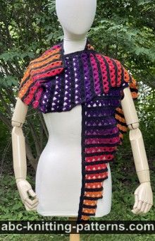 Phoenix Wings Shawl Free Crochet Pattern