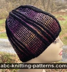 Bundt Cake Brioche Hat Free Knitting Pattern