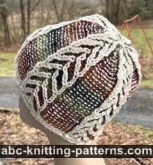 Brioche Fur Tree Hat Free Knitting Pattern