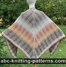 Brioche Stripes Shawl