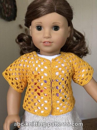 Granny Stitch Cardigan for 18-inch Doll