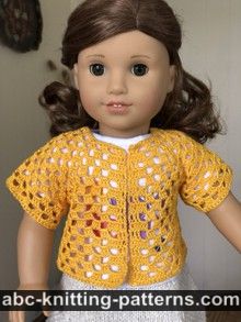 Granny Stitch Cardigan for 18-inch Doll