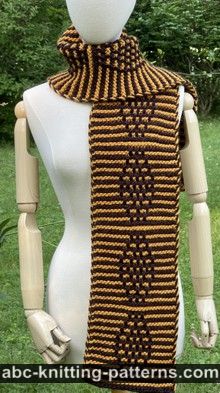 Tiger Lily Scarf Free Knitting Pattern