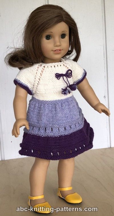 Lilac Dreams Dress for 18-inch Doll