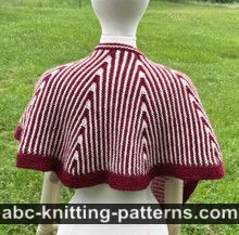 Sideways Striped Shawl Free Knitting Pattern