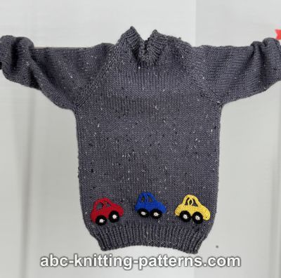 Child’s Seamless Raglan Sweater Free knitting Pattern