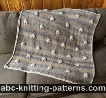 Polka Dot Brioche Blanket