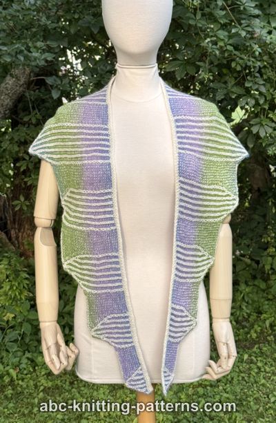 Small Brioche Shawl or Scarf
