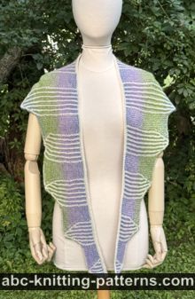 Small Brioche Shawl or Scarf