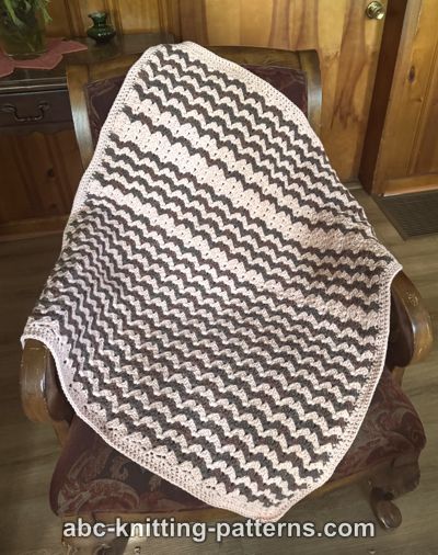 Fancy Chevron Baby Blanket
