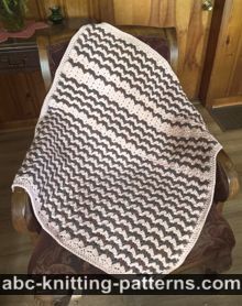 Fancy Chevron Baby Blanket