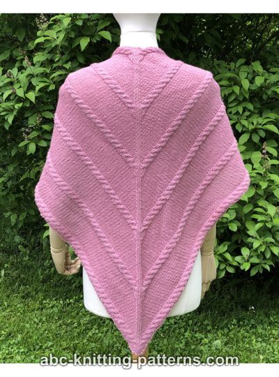 Blossoming Vines Cable Shawl Free Knitting Pattern
