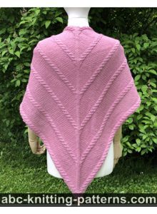 Blossoming Vines Cable Shawl