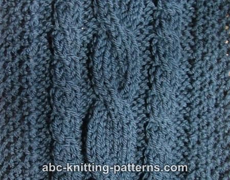 Abc Knitting Patterns Three Cable Scarf