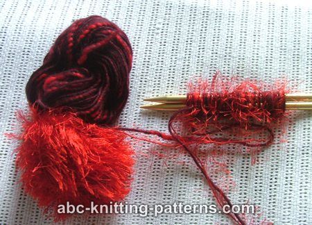 Abc Knitting Patterns Garter Stitch Scarf With Fun Fur