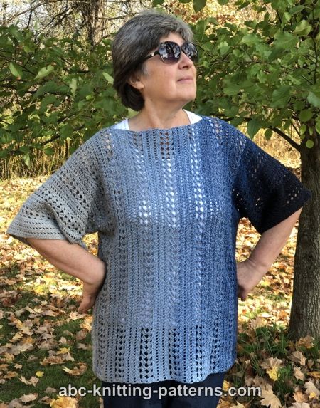 ABC Knitting Patterns - Waterfall Tunic